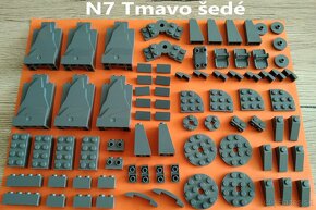 (N1-9) Lego® Diely svetlo šedé (nové) - 8