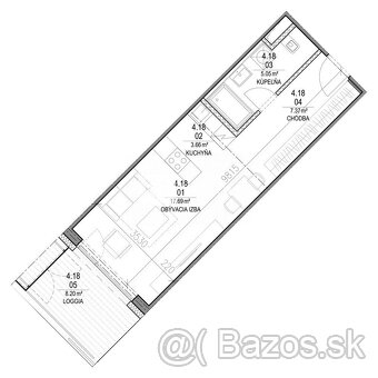 Lukratívny 4 izb. byt v novostavbe projektu BlueWave Apartme - 8