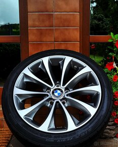 alu R18 5x120 bicolor, senzory, pneu 225/45, orig. BMW - 8