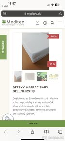 Detská postieľka s matracom - 8