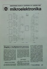 Mikroelektronika Amatérske Radio k závěrům XVI. sjezdu KSČ 3 - 8