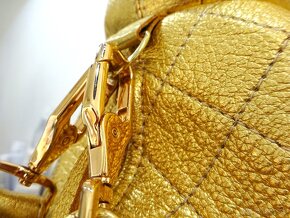 LUXUSNÝ BACKPACK " GOLD BEAR ZIPP " | " L " Made in Italy - 8