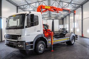 MERCEDES ATEGO 1222 HÁKOVÝ NOSIČ KONTAJNEROV HYDR. RUKA EU-4 - 8