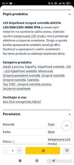 LED stropné svietidlo Avesta brilum - 8