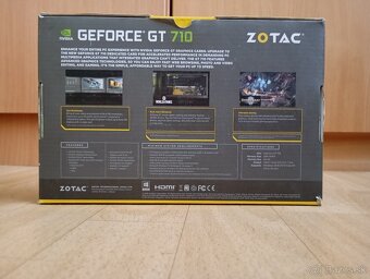 Predám plne funkčnú grafickú kartu ZOTAC GeForce GT 710 - 8