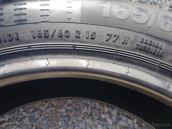 165/60 r15 letné pneumatiky 4ks Continental - 8