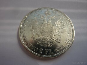 Vzácny 2 florin 1859 B v krásnom stave - 8