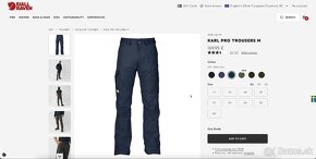 Outdoorové nohavice Fjallraven Karl Pro Trousers M - 8