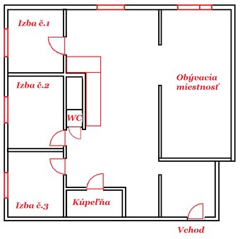 Veľkometrážny 4izbový byt v Leviciach - 8