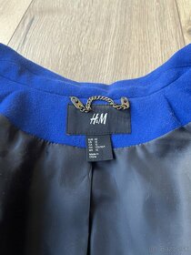 Vlneny kabát H&M + blúzka - 8