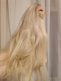 Clip in vlasy ľudské blond 48 cm - 8