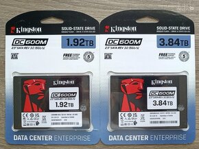 2,5" Kingston DC600M Enterprise 1/2/4 TB - Extrém životnosť. - 8