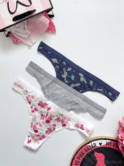 Victoria’s Secret PINK nohavičky tanga M - 8