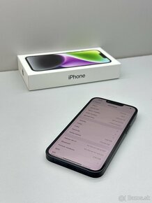 iPhone 14 128GB MIDNIGHT TOP ORIGINÁL STAV - 8