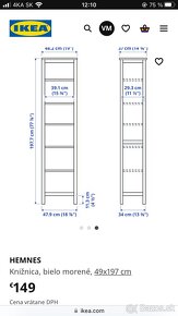 Vitrina a kniznica Hemnes ikea - 8