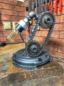 Industriálna lampa - steampunk II - 8