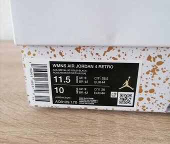 Air Jordan 4 Metalic Gold - 8