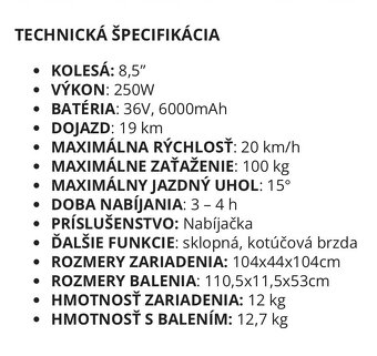 Predám novú  nerozbalenú  elektrickú kolobežku - 8