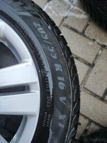 Predám celoročnu sadu kolies 206/55R16 rozteč 5x112 R16 - 8