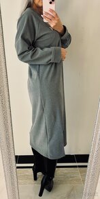 Dámske OVERSIZE maxi šaty Grey - 8