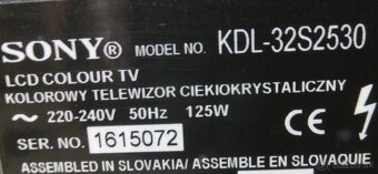 LCD televízor SONY KDL 32S2530 - 8