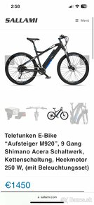 E-bike / Telefunken Aufsteiger M920 - 8