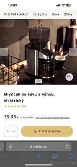 Tchibo mlynček na kávu s váhou, elektrický - 8