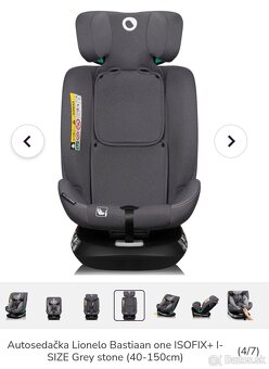 Predám I-SIZE autosedačku Lionelo Bastiaan one 360'+ ISOFIX - 8