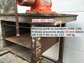 Továreňský železný ponk so zverákom YORK - 8