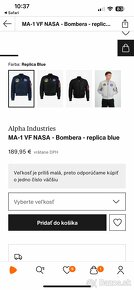 Bunda ALPHA INDUSTRIES MA-1 VF NASA, bombera - 8