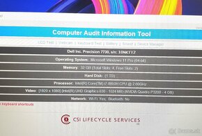 TOP 17ˇ pracovná stanica Dell Precision 7730 i7/32GB/1T - 8