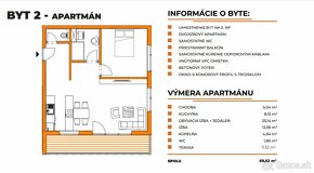 Na predaj 2.izbový byt v novostavbe s terasou. - 8