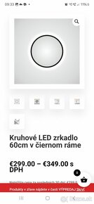 Led zrkadlo v čiernom rame 60cm - 8