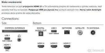 Predám LED 4K televízor Philips 55PUS7906 Ambilight - 8