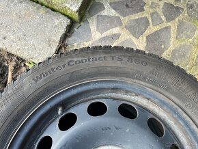 Predám plechové disky 5x112 so zimnými pneu 205/55 R16 - 8