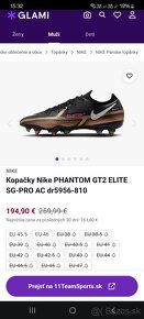 Kopačky Nike Phantom GT2 Elite SG-Pro uk6 , eur39 - 8