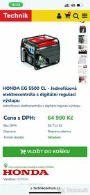 HONDA EG 5500 CL DIGITÁLNÍ AVR ZÁNOVNÍ - 8