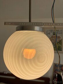 Československá retro lampa luster 1xE27 - 8