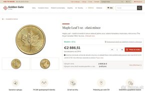 Investičné zlato - Zlatá minca Canadian Maple Leaf 1 oz 2020 - 8