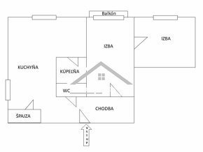 Predaj 2-izbového bytu s balkónom Zvolen-Sekier. - 8