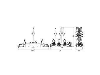 Nosič bicyklov na ťažné zariadenie - 8