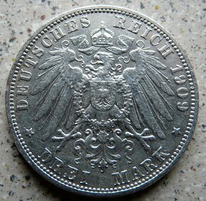 Nemecká ríša - Prusko, Bavorsko, Wurtemberg - striebro 0.900 - 8