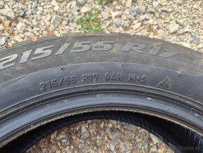 215/55 r17 zimné 4 ks PIRELLI dezén 6,5-6,1 mm DOT2019 - 8