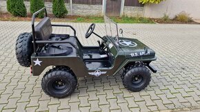 Mini Jeep Willys 150ccm děti a dospělé, 3 rychlosti vpřed - 8