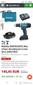 Makita DDF453SYE Aku vŕtací skrutkovač - 8