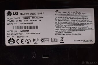 LCD monitor LG Flatron W2252TQ-PF - 8