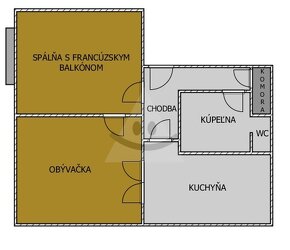 2 izbový tehlový byt na ul. Mieru v Komárne na predaj - 8