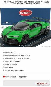 BUGATTI CHIRON PUR SPORT | MR Collection 1/18 - 8