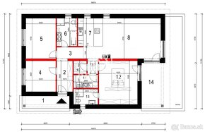 VÝCHODNÉ MOKRANCE, bungalov 139m2, pozemok 673m2, komplet IS - 8