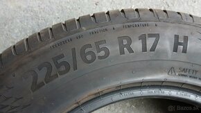 Predám zánovné letné pneumatiky CONTINENTAL 225/65 R17 102H. - 8